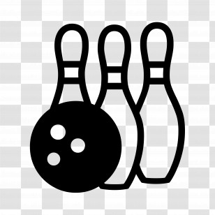 Bowling Emoji - Bowling Sport Icon Transparent PNG