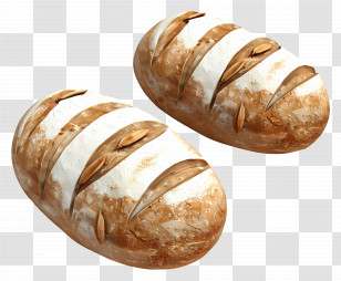 Whole Wheat Bread - Freshly Baked Bread Loaves Transparent PNG