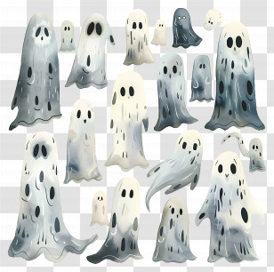 Ghosts - Cartoon Ghosts Collection Transparent PNG