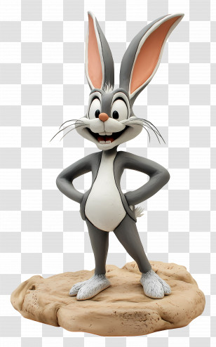 Bugs Bunny - Classic Cartoon Rabbit Transparent PNG