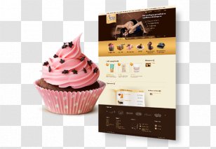 Cupcake Birthday Cake Red Velvet Bakery - Melt Chocolate Transparent PNG