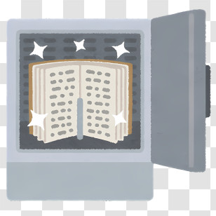 Icon - Book In A Safe Transparent PNG