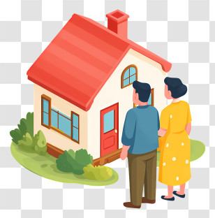 Couple Buying New House - Couple Viewing A New Home Transparent PNG