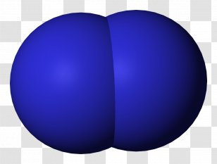 Diatomic Molecule Nitrogen Triple Bond - Cobalt Blue - D Transparent PNG