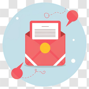 Red Envelope - Envelope With Letter Transparent PNG