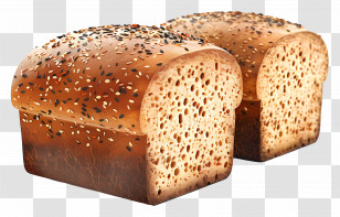 Multigrain Bread - Whole Grain Bread Loaf Transparent PNG