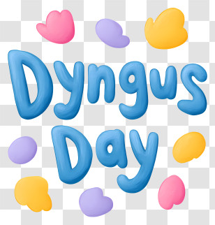 Dyngus Day - Dyngus Day Playful Blue Doodle Transparent PNG