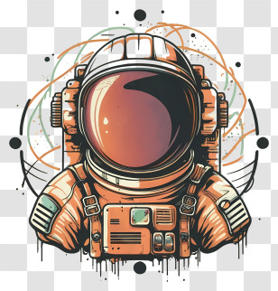 Astronaut - Illustration Of Space Astronaut Helmet Transparent PNG