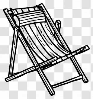 Summer - Folding Deck Chair Illustration Transparent PNG