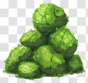 Moss Stone - Moss-Covered Rocks Transparent PNG