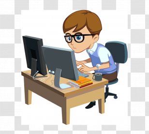 Clip Art Programmer Programming Language Openclipart Computer - Reading Transparent PNG