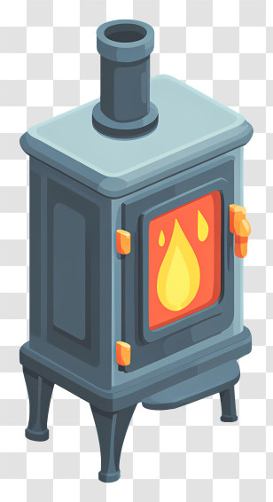 Wood Stove - Cozy Wood Stove For Winter Transparent PNG