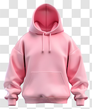 Hoodie - Pink Hoodie Sweatshirt Illustration Transparent PNG