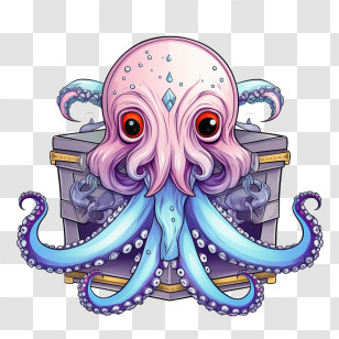 Octopus - Cartoon Octopus Transparent PNG