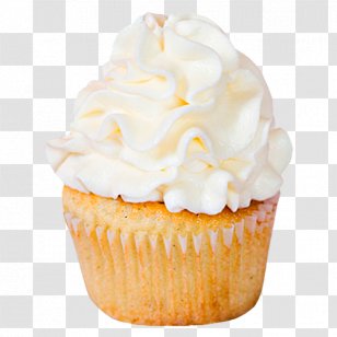 Cupcake Ice Cream Muffin Buttercream - Frozen Dessert Transparent PNG