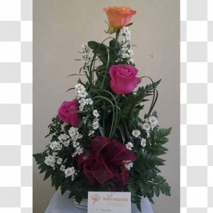 Garden Roses Cut Flowers Floral Design - Centrepiece - Rose Transparent PNG
