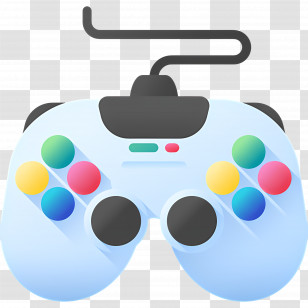 Game Controller - Light Blue Gaming Controller Icon Design Transparent PNG