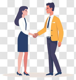 Shaking Hands - Business Handshake Illustration Transparent PNG