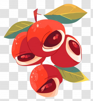 Guarana Berry - Juicy Red Fruits Transparent PNG