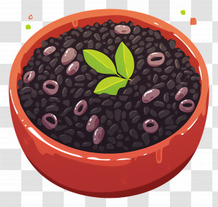 Black Beans - Bowl Of Black Beans Food Transparent PNG