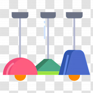 Hanging Lamp - Colorful Brooms For Cleaning Transparent PNG