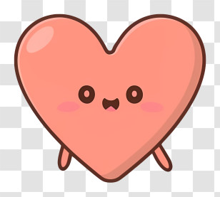 Heart - Cute Cartoon Heart Transparent PNG