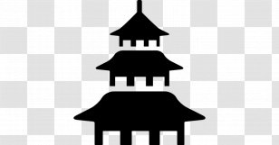 Chinese Pagoda Tieguanyin China Temple Tea - Silhouette Transparent PNG