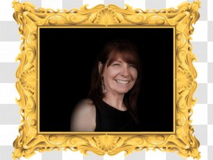 Picture Frames Gold Text Transparent PNG