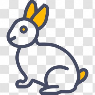 Clip Art - Animal Figure - Peeps Outline Rabbit Transparent PNG