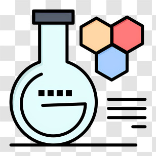 Modern Education Icon - Chemical Flask For Science Experiment Transparent PNG
