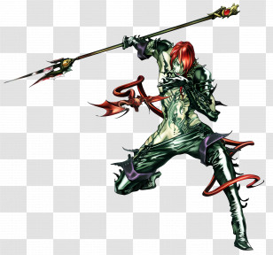 Isaac - Fierce Warrior Wielding A Spear Transparent PNG