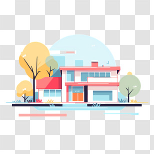 Icon - Small Cute Doodle House Transparent PNG