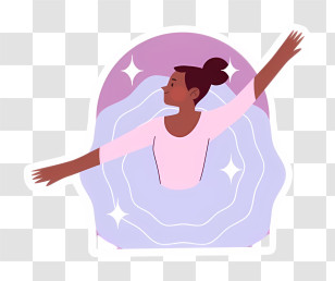 Dancer - Ballet Dancer In Pink Dress Transparent PNG