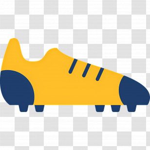 Football Boots - Yellow Soccer Cleat Icon Transparent PNG