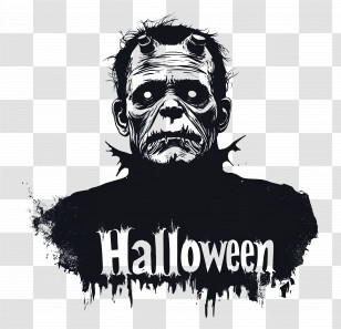 Halloween - Frightening Monster Illustration For Halloween Transparent PNG