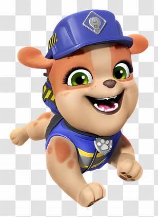 Paw Patrol - Playful Cartoon Dog Character Transparent PNG