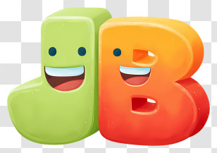 Jb Logo - Playful JB 3D Letters Transparent PNG