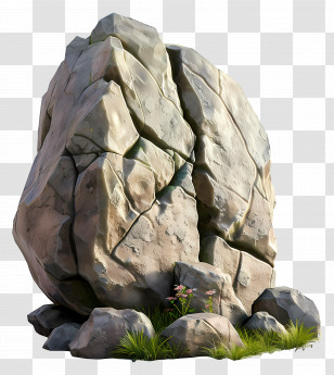 Big Stone - Large Natural Rock Transparent PNG