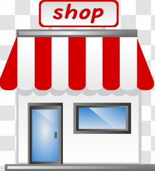 Shopping Storefront Clip Art - Centre - Big Store Cliparts Transparent PNG