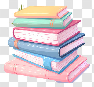 Used Books - Stack Of Colorful Books Illustration Transparent PNG