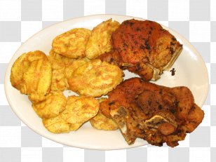 Fried Chicken French Fries Full Breakfast Fritter Meat Chop Transparent PNG