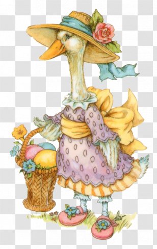 Easter Bunny Goose Bird Clip Art - Cartoon - Duck Hat Transparent PNG