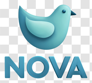 Nova Logo - Blue Nova Bird Logo Transparent PNG