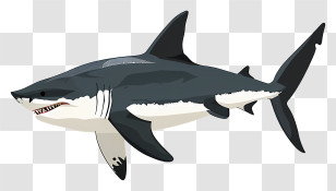 Shark - Illustration Of A Shark Transparent PNG