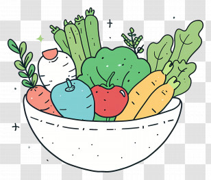 Vegetable Bowl - Fresh Vegetable Bowl Transparent PNG