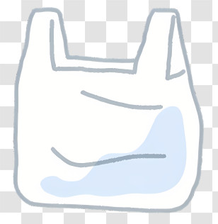 Life - Blue-Tinted Plastic Shopping Bag Illustration Transparent PNG