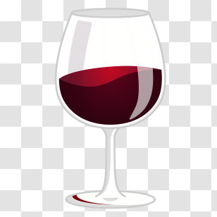 Wine Glass - Red Wine Glass Illustration Transparent PNG