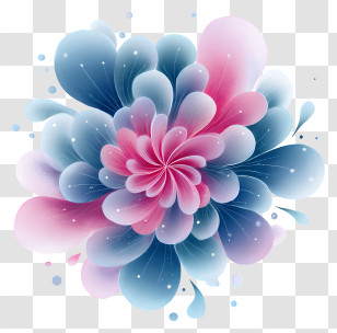 Abstract Petals - Colorful Abstract Flower Design Transparent PNG
