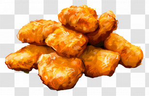 Chicken Nuggets - Crispy Chicken Nuggets Transparent PNG