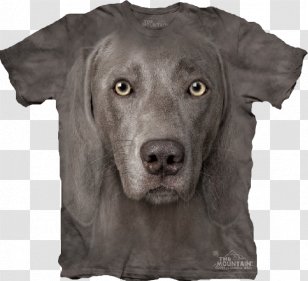 T-shirt Weimaraner Clothing Top - Breed Transparent PNG